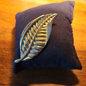 Gold Leaf Brooch